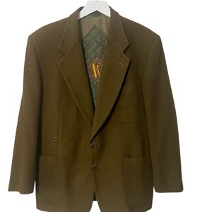 Pal Zileri olive wool blazer